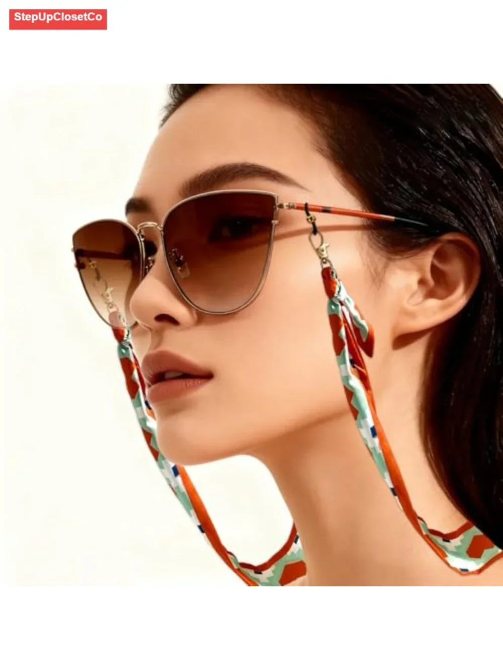 6 Pack Adjustable Eyeglass Chains Nylon Sunglasses Strap Lanyard for Women